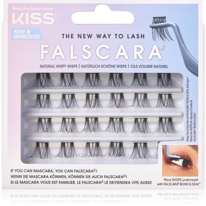 KISS Falscara Wisp trsové nalepovací řasy Natural Wispy Wisps 24 ks