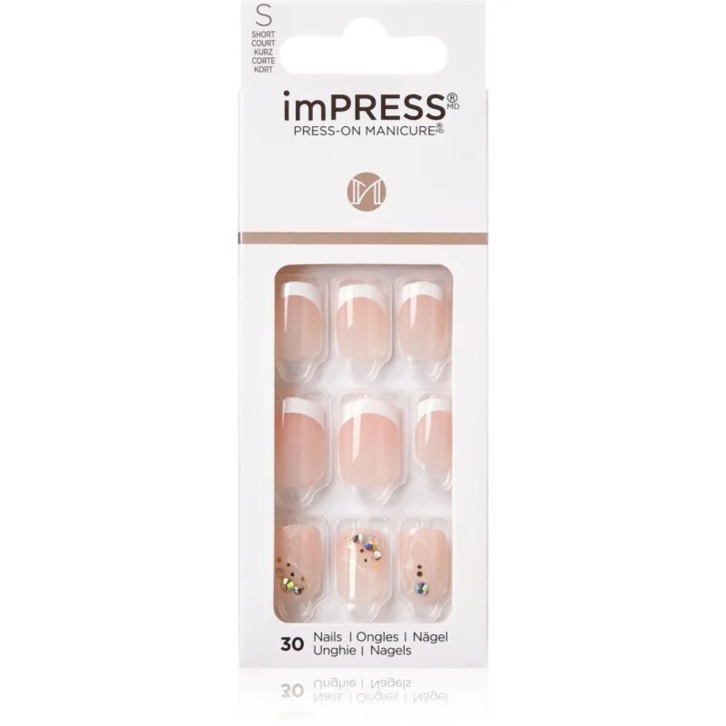 KISS imPRESS Short umělé nehty samolepicí My Worth 30 ks