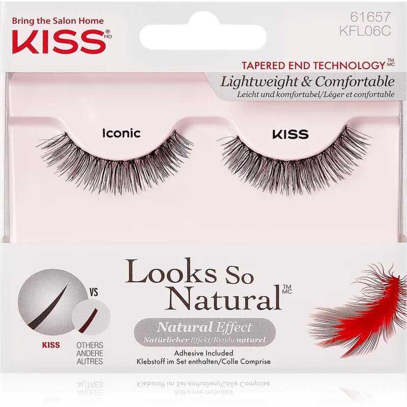 KISS Look So Natural umělé řasy Iconic 1 pár
