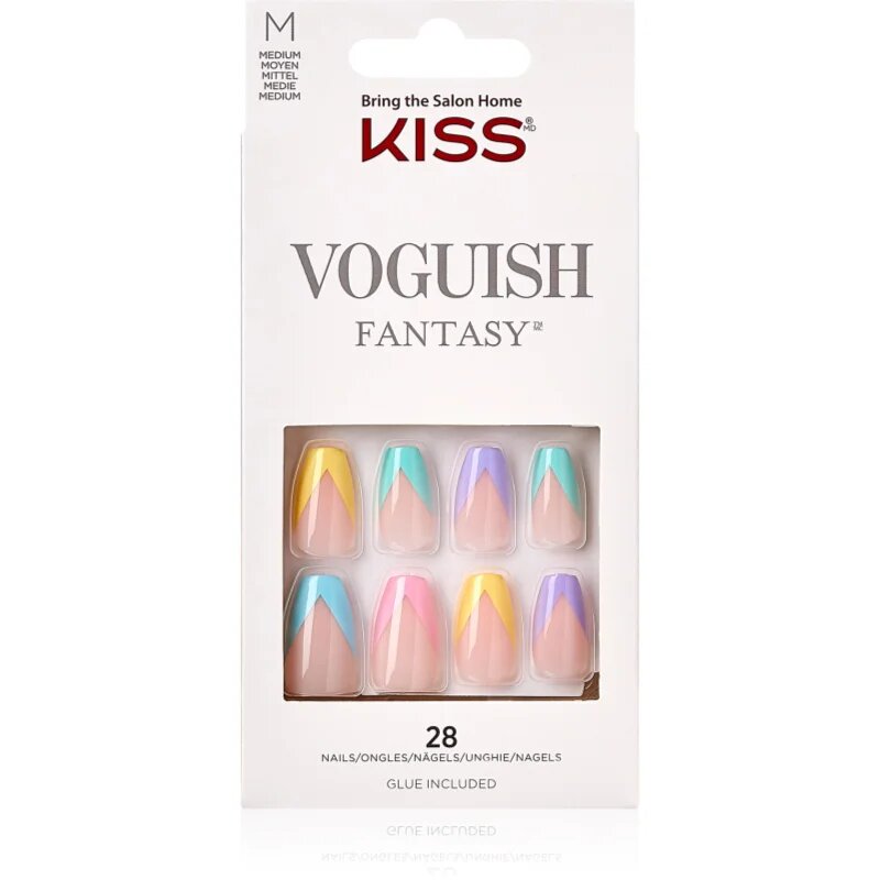 KISS Voguish Fantasy Candies umělé nehty medium 28 ks