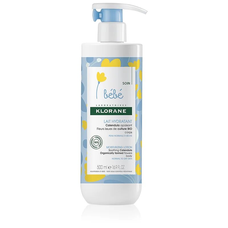 Klorane Bébé Calendula hydratační tělové mléko pro děti od narození 500 ml