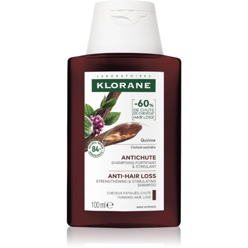 Klorane Chinin Anti-Hair Loss Shampoo posilující šampon proti vypadávání vlasů 100 ml