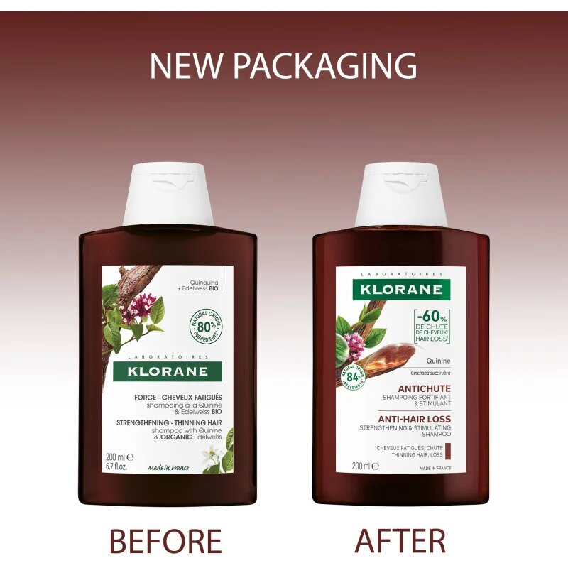 Klorane Chinin Anti-Hair Loss Shampoo posilující šampon proti vypadávání vlasů 200 ml