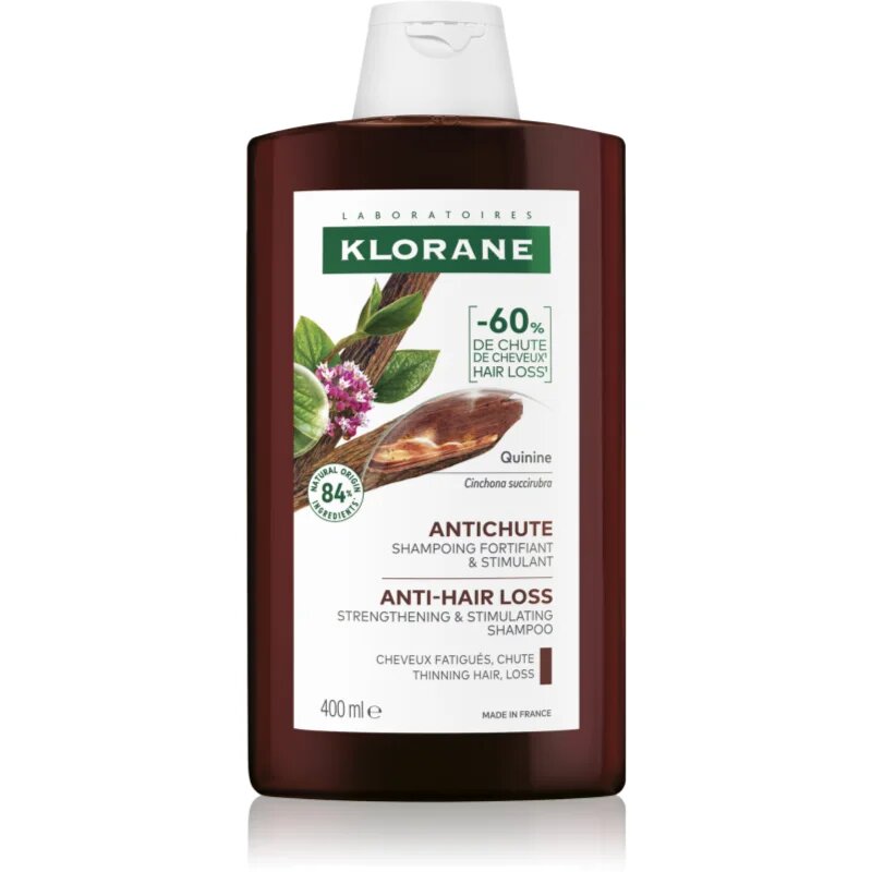 Klorane Chinin Anti-Hair Loss Shampoo posilující šampon proti vypadávání vlasů 400 ml