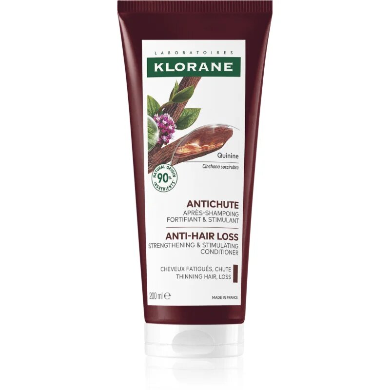Klorane Chinin Strengthening & Stimulating Conditioner posilujicí balzám pro slabé vlasy s tendencí vypadávat 200 ml