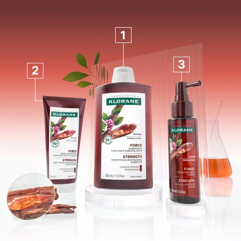 Klorane Chinin Strengthening & Stimulating Conditioner posilujicí balzám pro slabé vlasy s tendencí vypadávat 200 ml