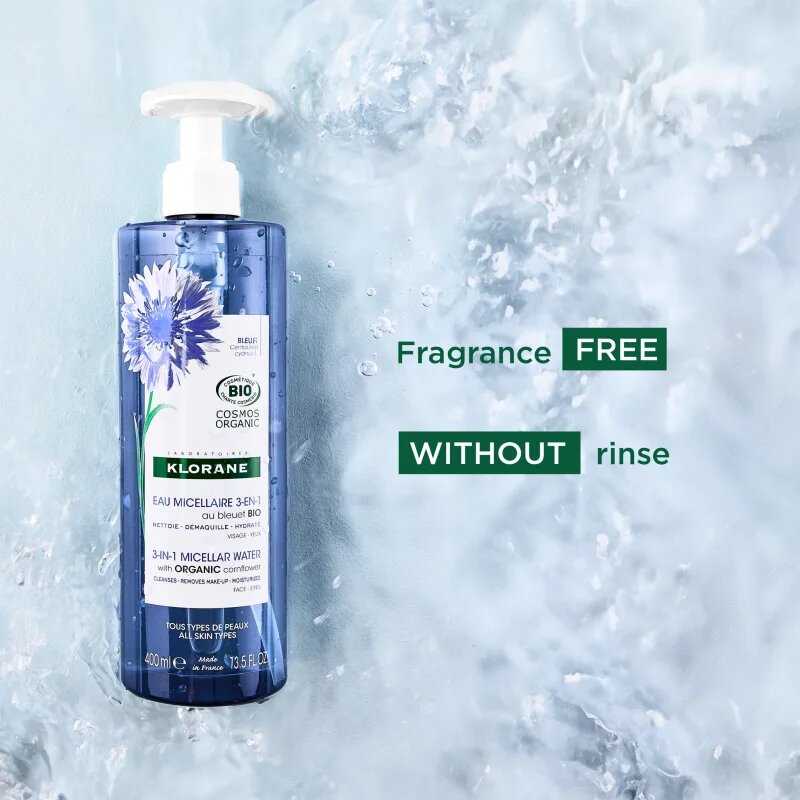 Klorane Chrpa micelární voda 3v1 400 ml