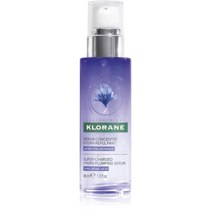 Klorane Chrpa Super-Charged Hydra-Plumping Serum aktivní sérum pro rozjasnění a vyhlazení pleti 40 ml