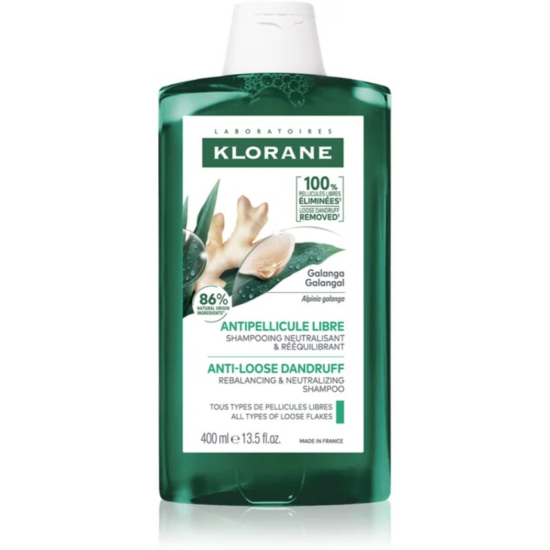 Klorane Galanga hydratační šampon proti lupům 400 ml