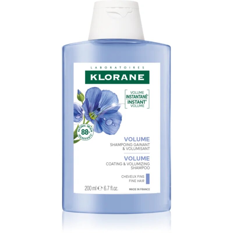 Klorane Len Bio šampon pro jemné a zplihlé vlasy 200 ml