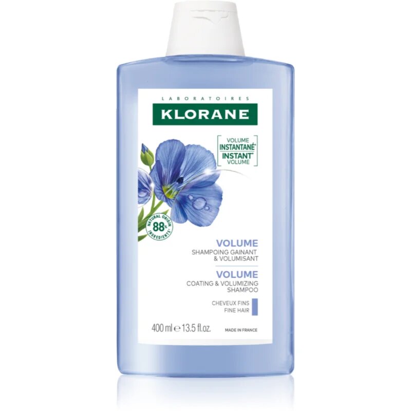Klorane Len Bio šampon pro jemné a zplihlé vlasy 400 ml