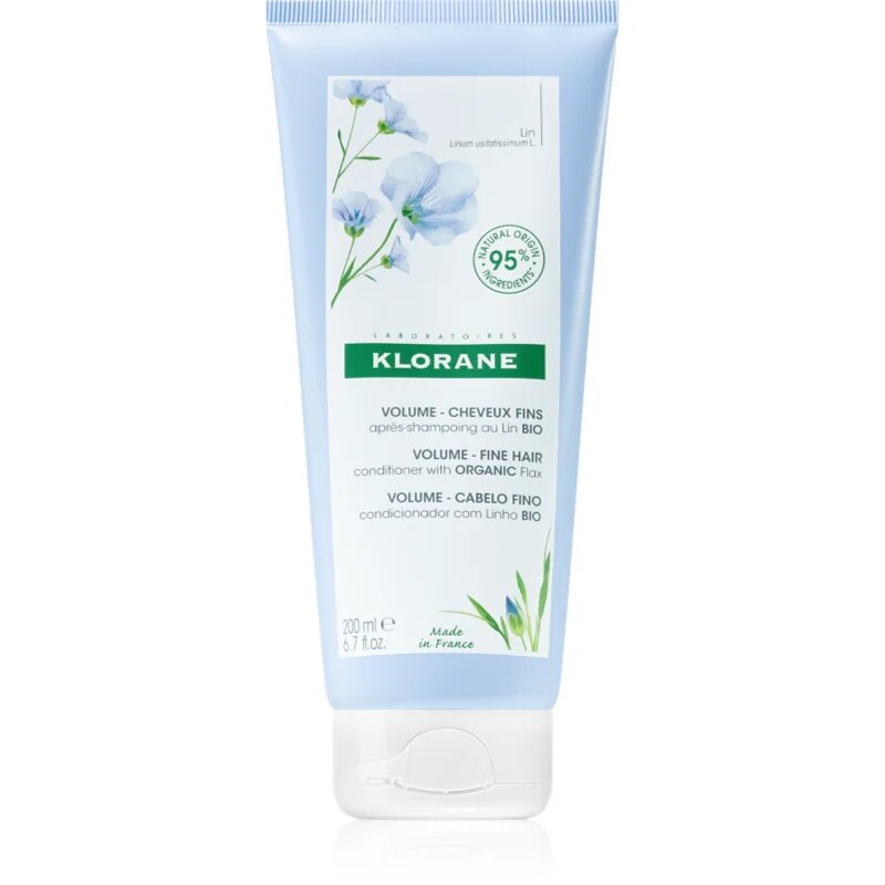 Klorane Len kondicionér pro jemné a zplihlé vlasy 200 ml