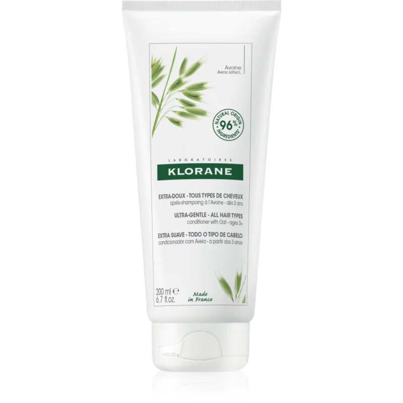 Klorane ULTRA-GENTLE Conditioner with Oat balzám pro snadné rozčesání vlasů 200 ml