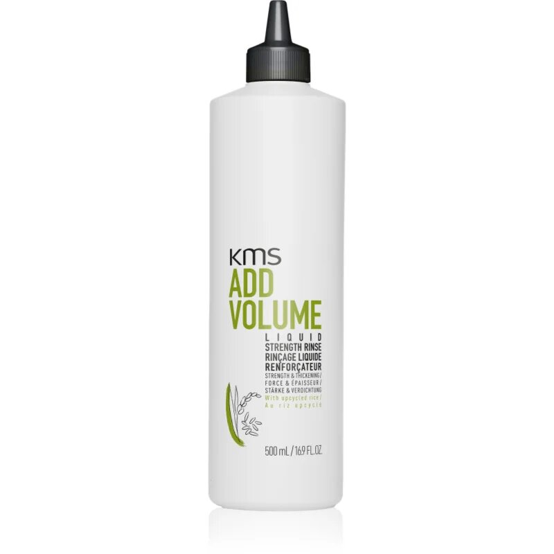 KMS Add Volume Liquid Strength Rinse vlasová kúra pro vlasy postrádající hustotu 500 ml