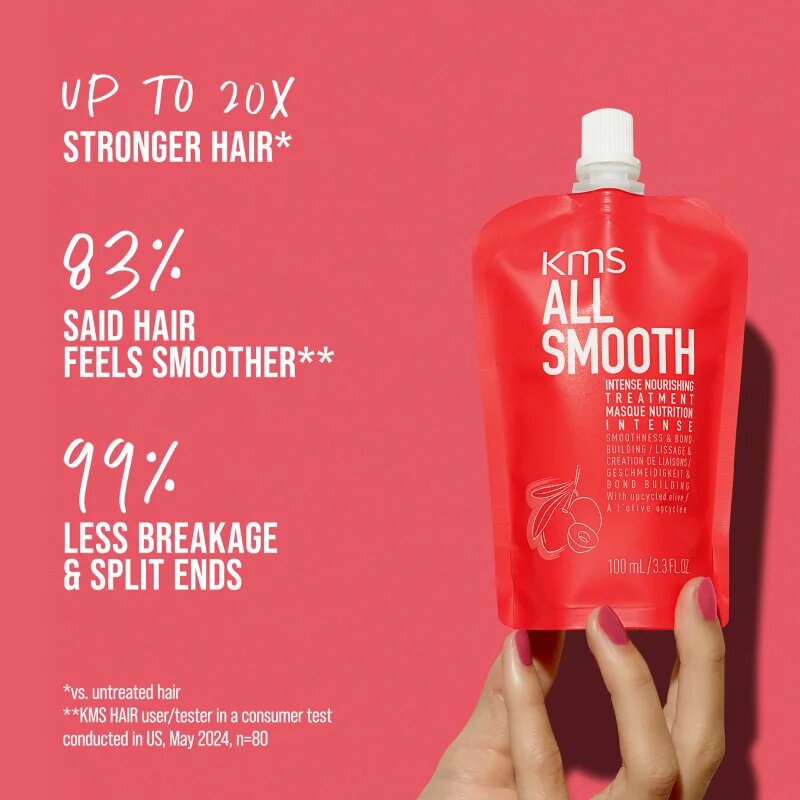 KMS All Smooth Intense nourishing treatment intenzivní vyživující maska pro hladký vzhled vlasů 100 ml