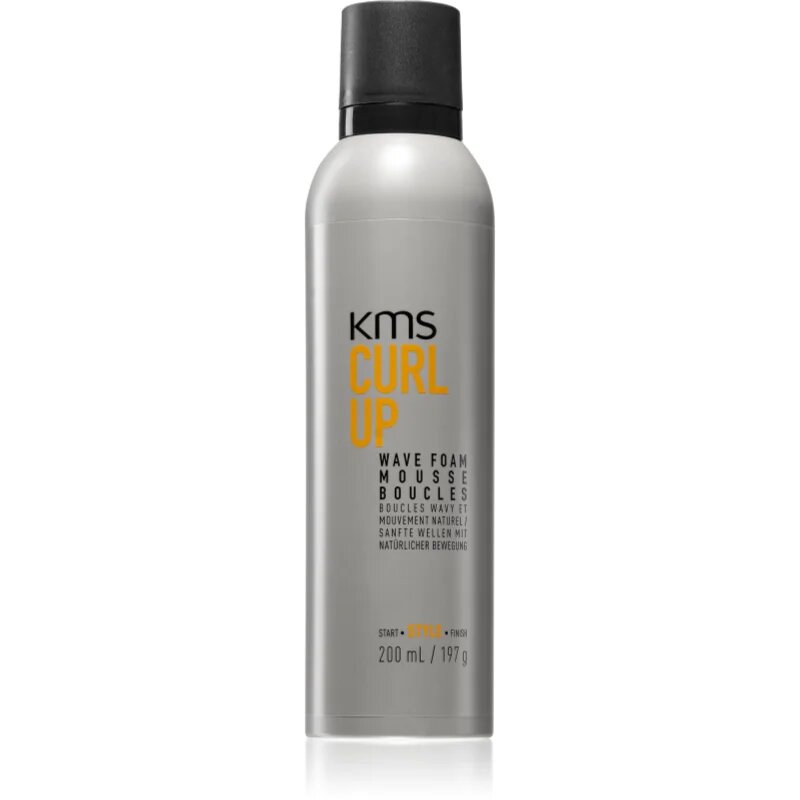 KMS Curl Up Wave Foam pěna na vlasy pro definici vln 200 ml