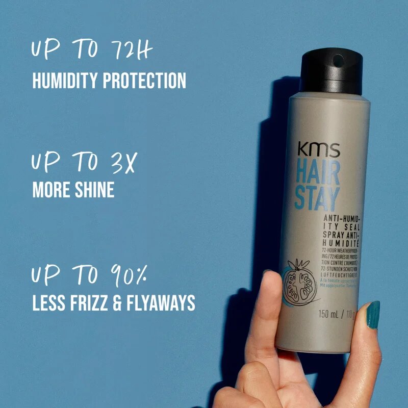 KMS Hair Stay Anti-Humidity Seal sprej na vlasy pro přirozenou fixaci a lesk vlasů 150 ml