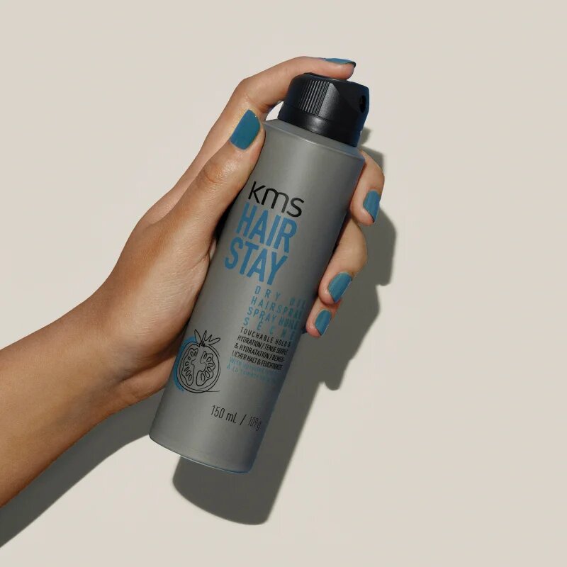 KMS Hair Stay Dry Oil Hairspray suchý olejový sprej s lehkou fixací 150 ml