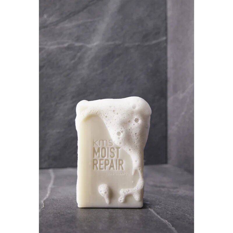 KMS Moist Repair Solid Shampoo tuhý šampon pro poškozené vlasy 75 g