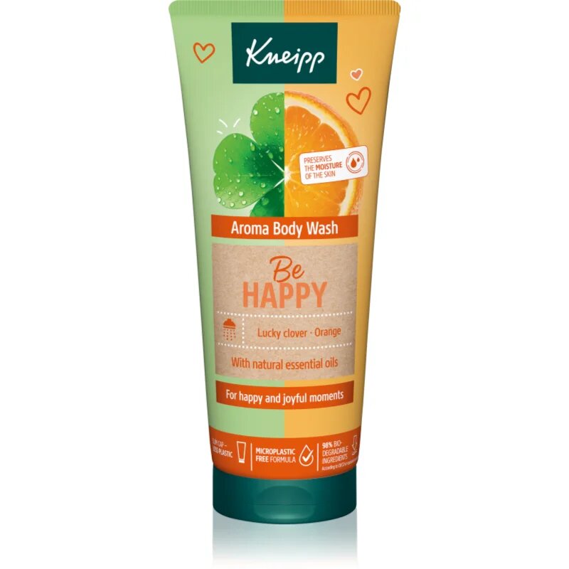 Kneipp Be Happy sprchový gel Clover & Orange 200 ml