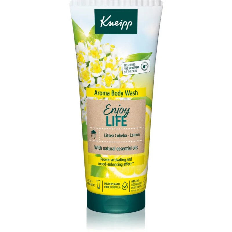Kneipp Enjoy Life povzbuzující sprchový gel Litsea Cubeba & Lemon 200 ml