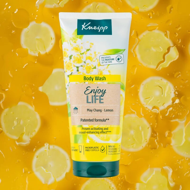 Kneipp Enjoy Life povzbuzující sprchový gel Litsea Cubeba & Lemon 200 ml
