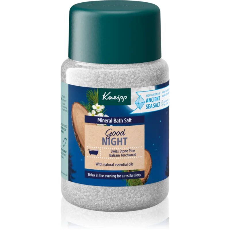 Kneipp Good Night sůl do koupele Swiss Stone Pine & Balsam Torchwood 500 g