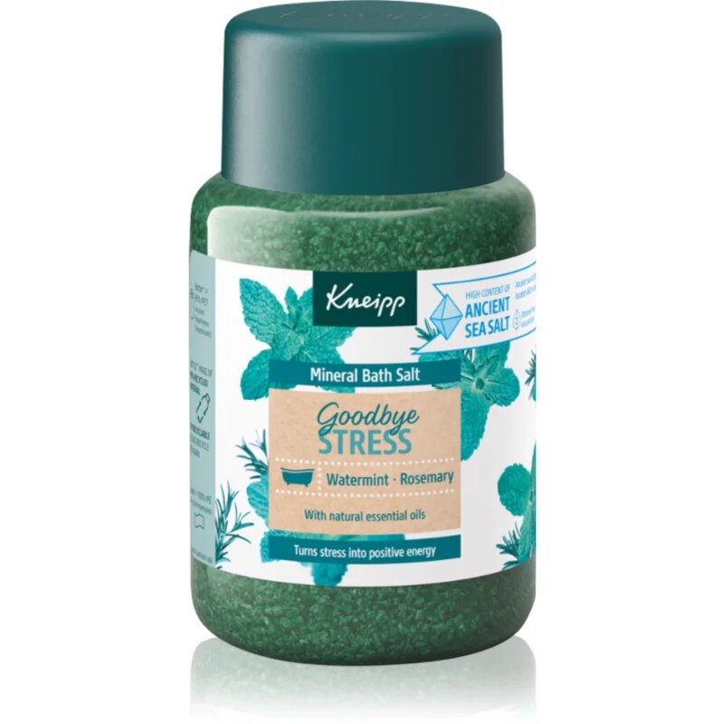 Kneipp Goodbye Stress sůl do koupele Watermint & Rosemary 500 g