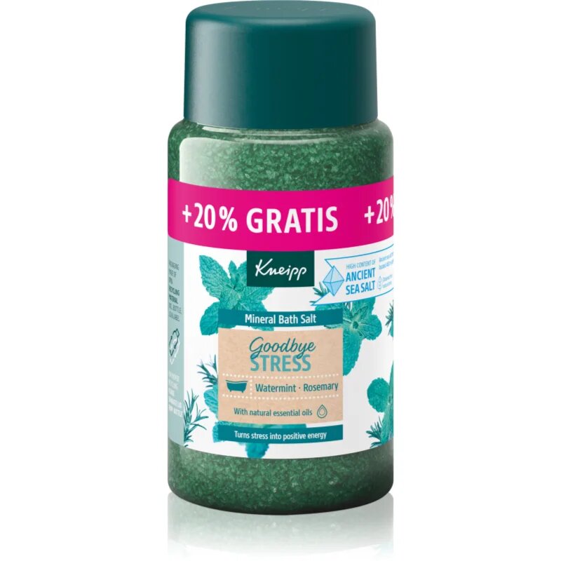 Kneipp Goodbye Stress sůl do koupele Watermint & Rosemary 600 g