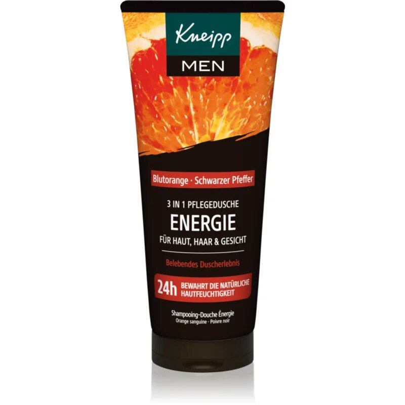 Kneipp Men Energy čisticí gel 3 v 1 na obličej tělo a vlasy 200 ml