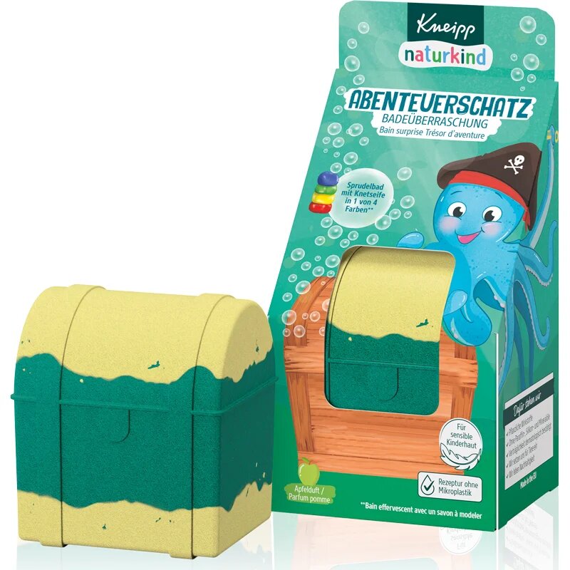 Kneipp Naturkind Mysterious Treasure koupelová bomba pro děti s překvapením 1 ks