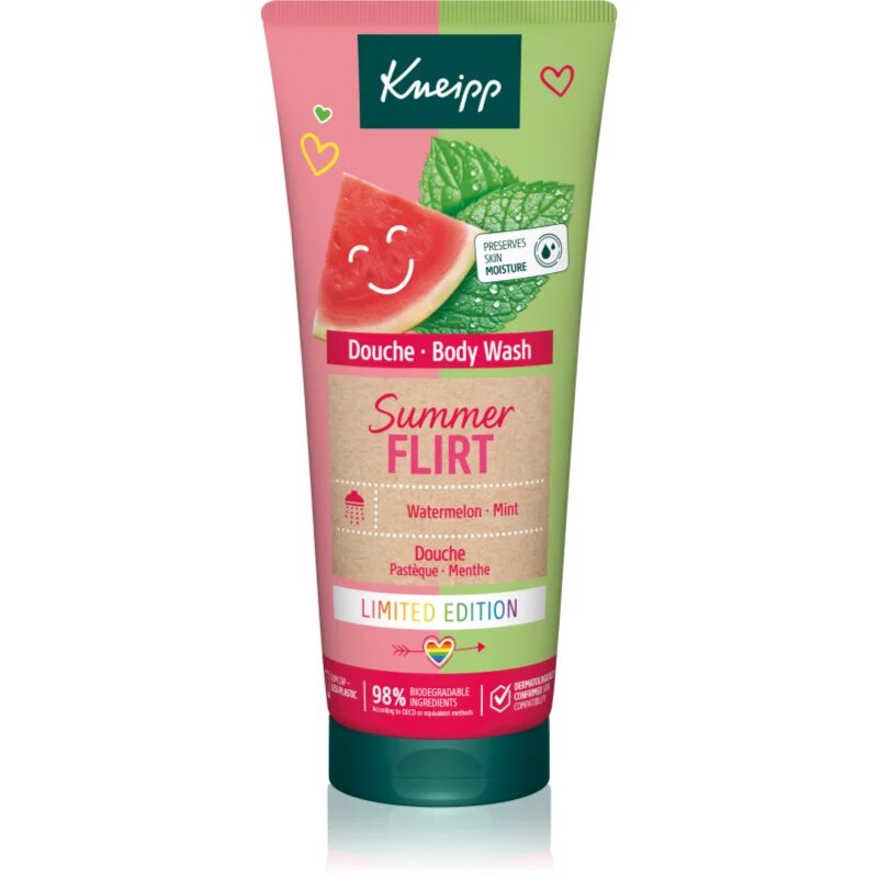 Kneipp Summer Flirt sprchový gel Watermelon & Mint 200 ml