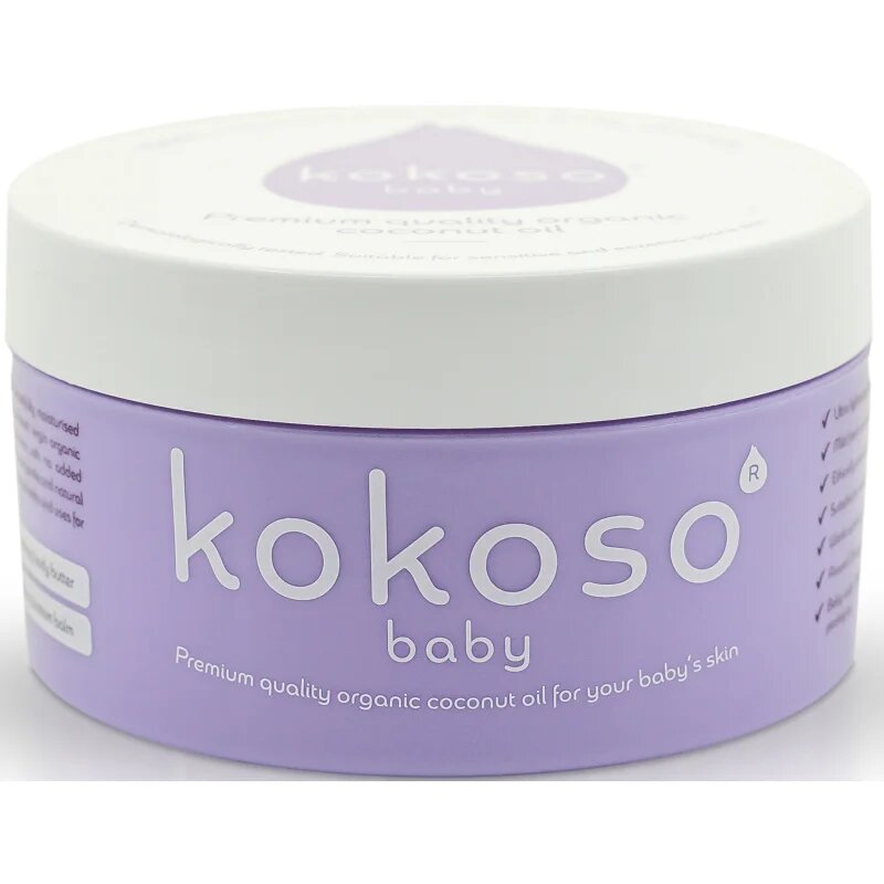 Kokoso Baby Kids bio kokosový olej pro citlivou pokožku pro děti od narození 168 g