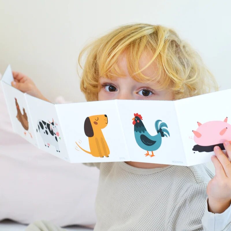 Kolorky Book Farm otočná knížka pro děti 1 ks