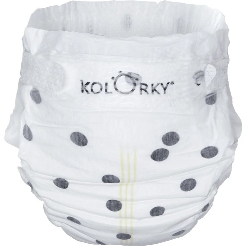 Kolorky Deluxe Velvet Dots jednorázové EKO pleny velikost L 8-13 kg 19 ks