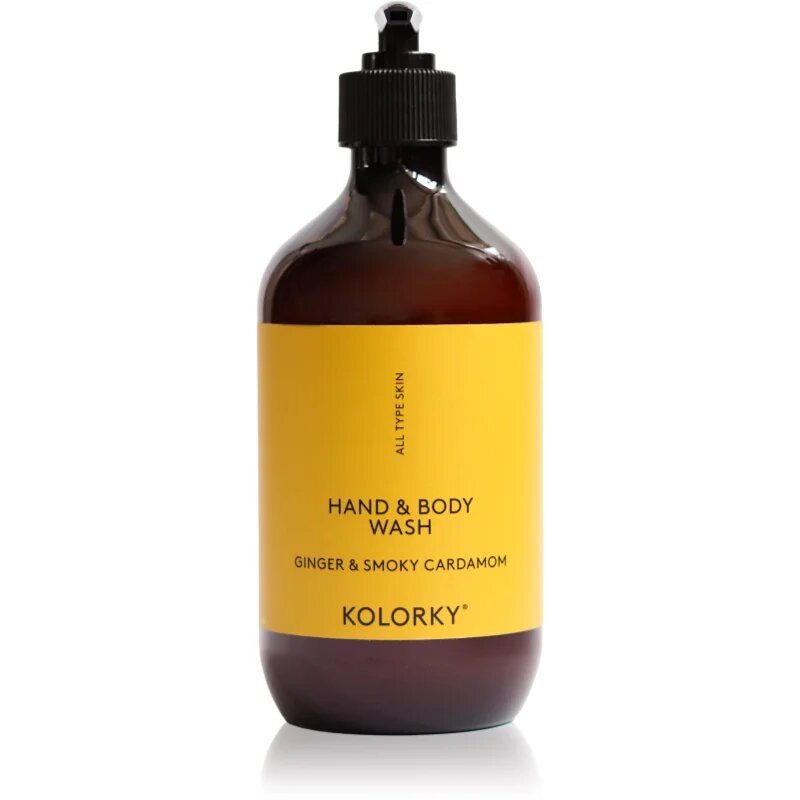 Kolorky Hand & Body Wash mycí gel na ruce a tělo Ginger & Smoky Cardamom 490 ml