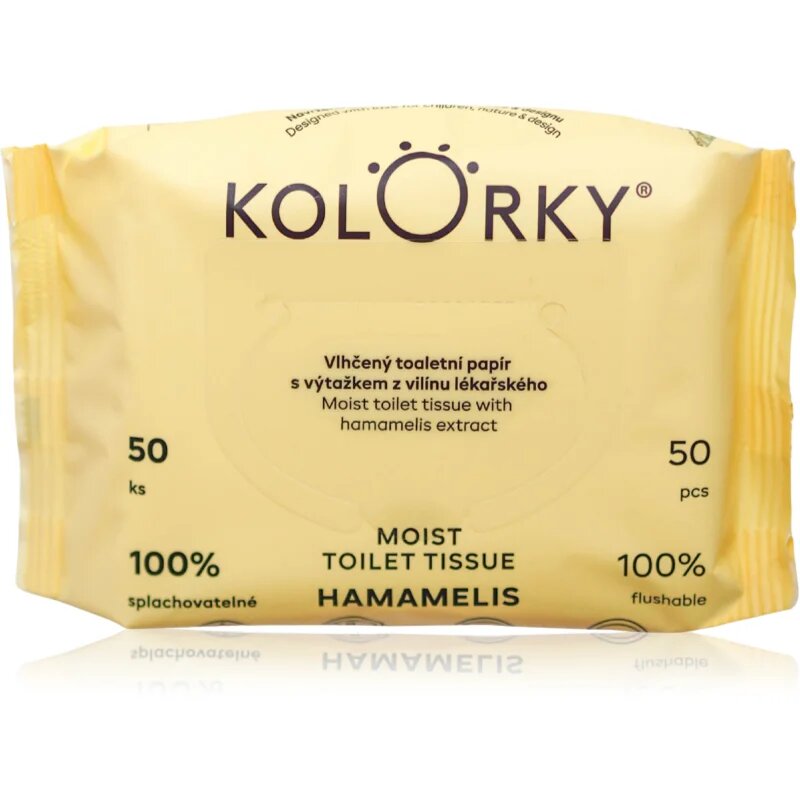 Kolorky Moist Toilet Tissue Hamamelis vlhčený toaletní papír 50 ks
