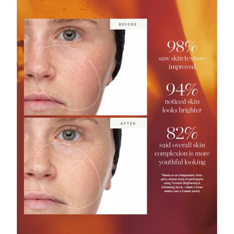 Kora Organics Turmeric Brightening & Exfoliating Scrub + Mask peeling a maska 30 ml