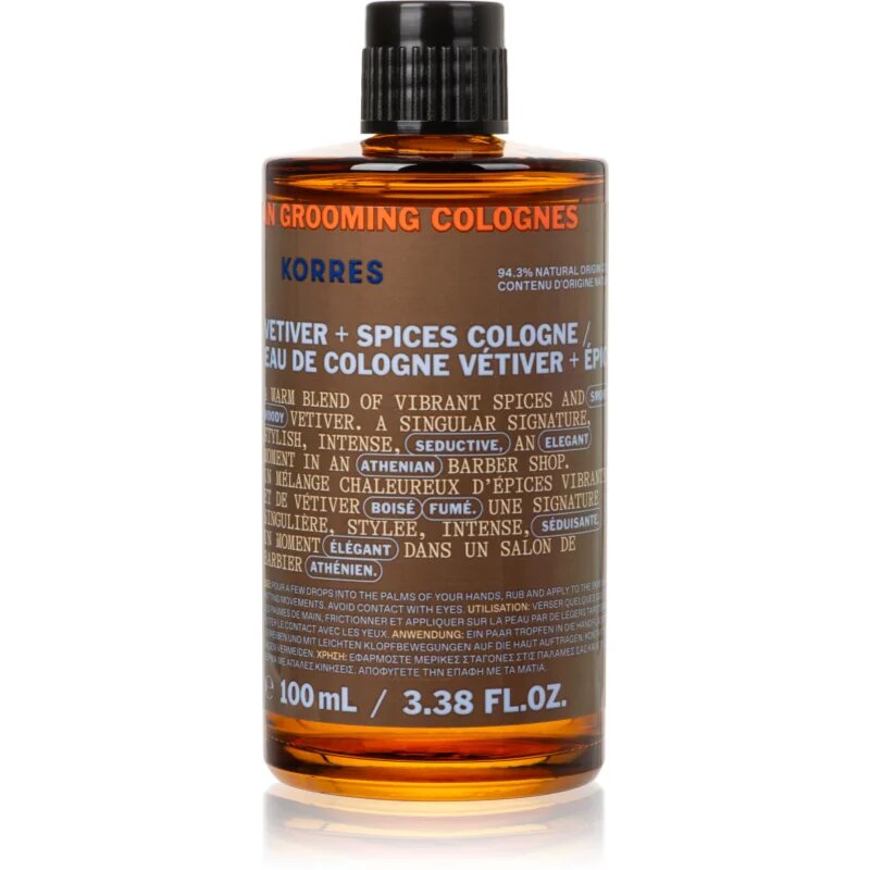 Korres Athenian Grooming kolínská voda pro muže 100 ml