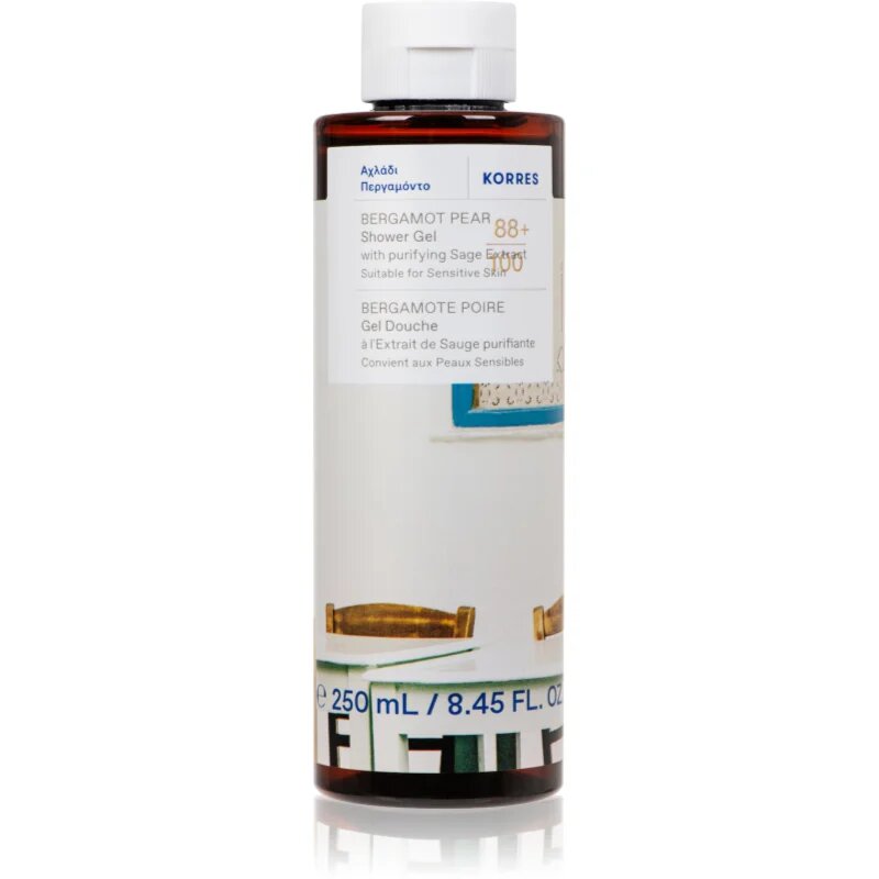 Korres Bergamot Pear jemný sprchový gel 250 ml