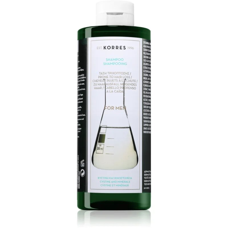 Korres Cystine & Minerals šampon proti vypadávání vlasů pro muže 400 ml