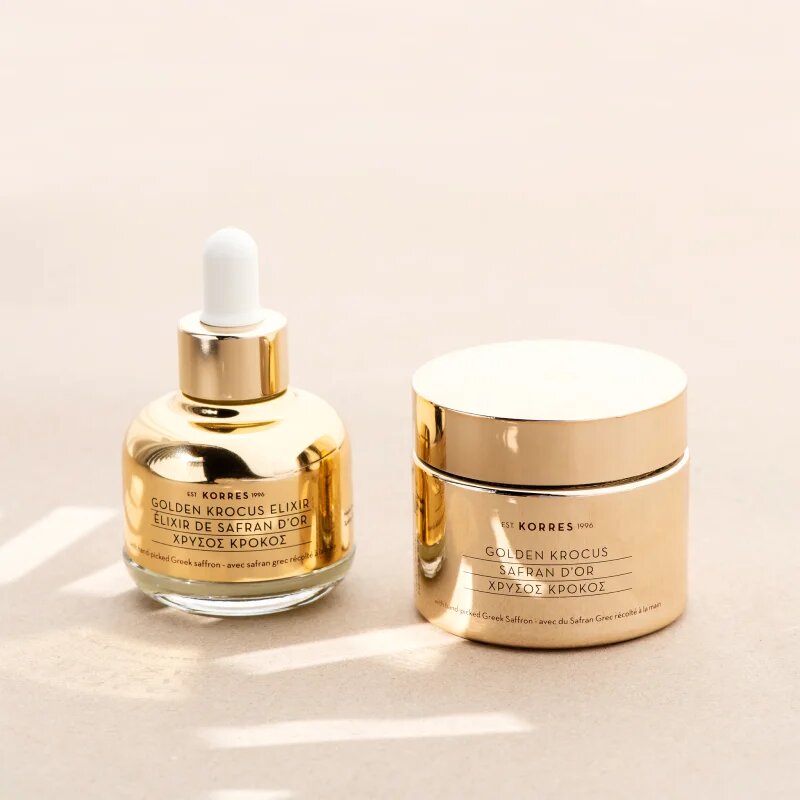 Korres Golden Krocus šafránový elixír proti stárnutí pleti 30 ml