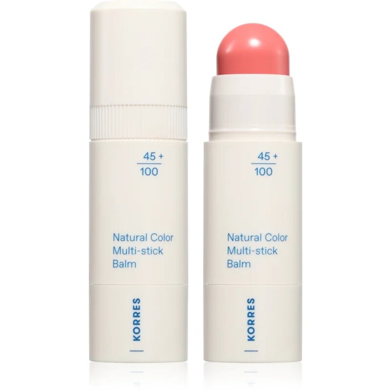 Korres Natural Color Multi-Stick Balm multifunkční líčidlo na rty a tváře odstín Petal Pink 4.5 g