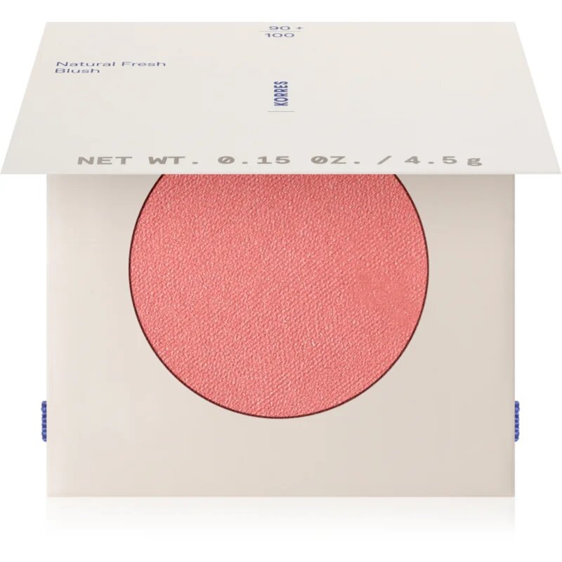 Korres Natural Fresh Blush kompaktní tvářenka odstín Warm Peach 4.5 g