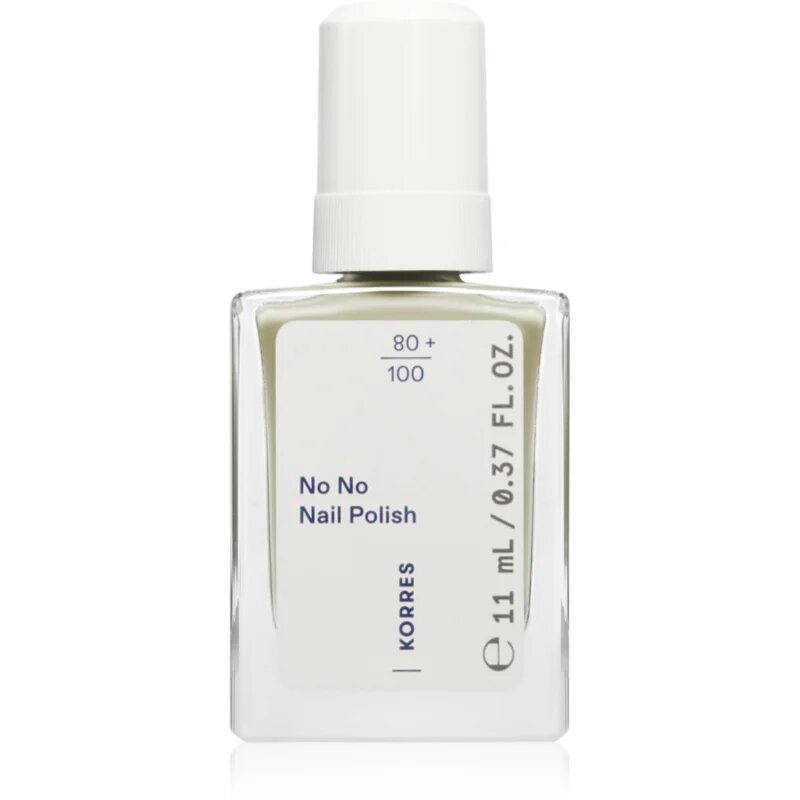 Korres No No Nail Polish pečující lak na nehty odstín 82 Mint Green 11 ml