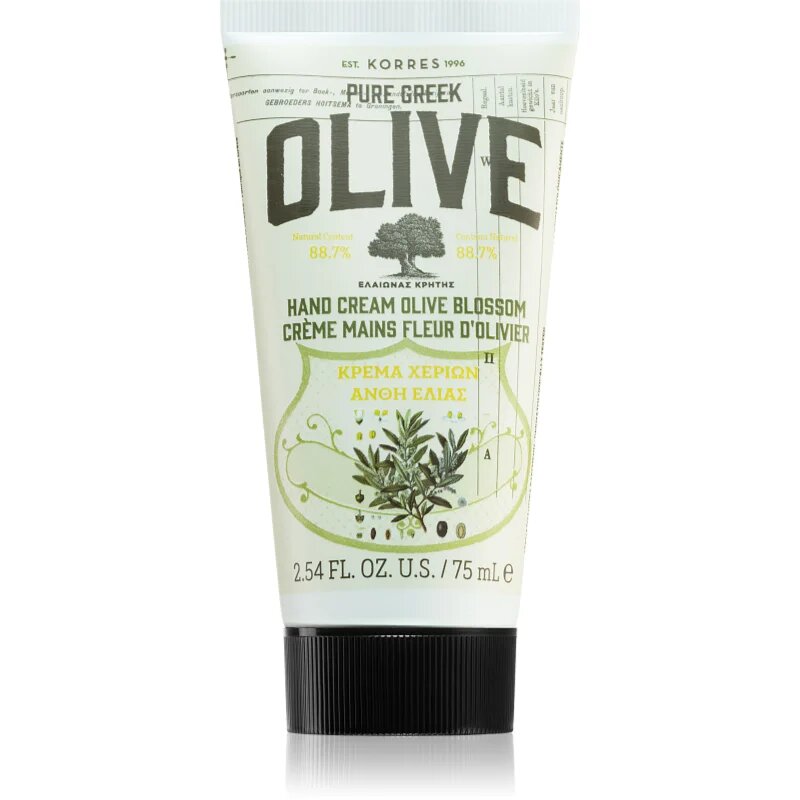 Korres Pure Greek Olive & Olive Blossom pečující krém na ruce 75 ml