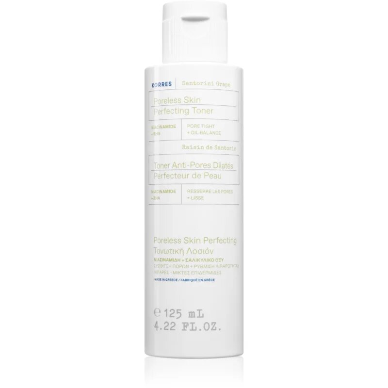 Korres Santorini Grape čisticí tonikum pro regulaci mazu a minimalizaci pórů 125 ml