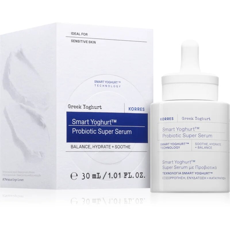 Korres Smart Yoghurt™ Probiotic Super Serum hydratační pleťové sérum s probiotiky 30 ml