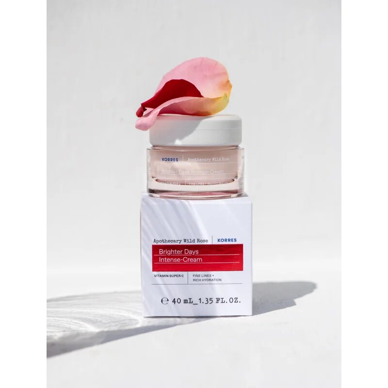 Korres Wild Rose rozjasňující denní krém pro suchou pleť 40 ml