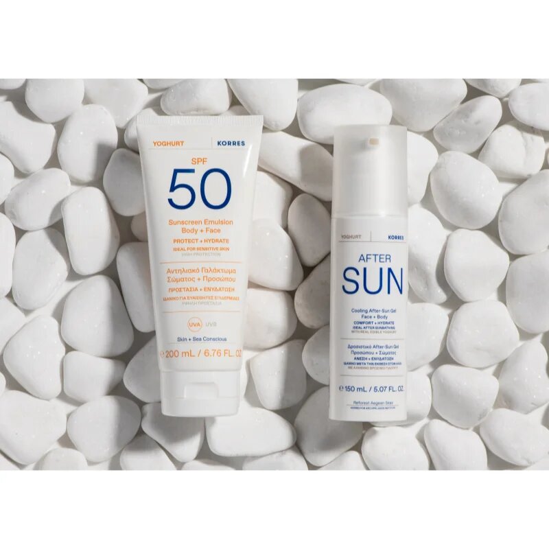 Korres Yoghurt Sunscreen opalovací emulze s hydratačním účinkem SPF 50 200 ml